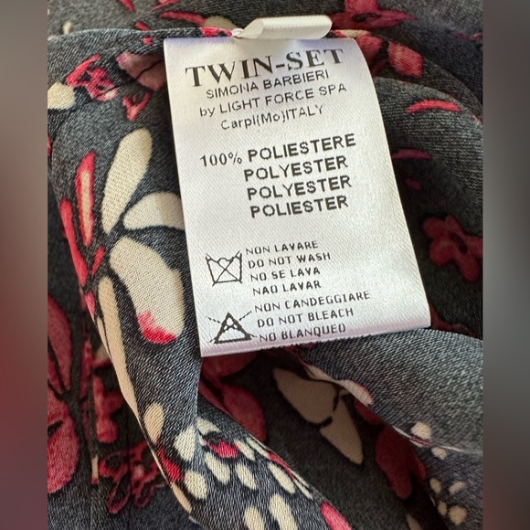 TWIN-SET ITALY (made in) SIMONS BARBIERI Loose Floral TANK with Lace NWT - Picture 10 of 14